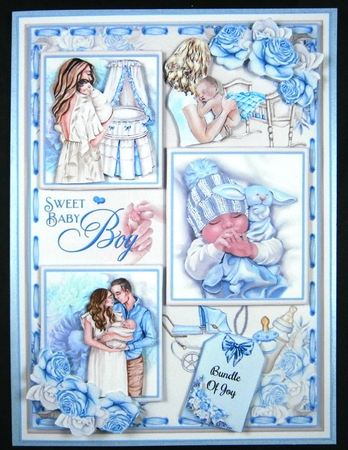 Sweet Baby Boy Mini Page Kit by Linda Short