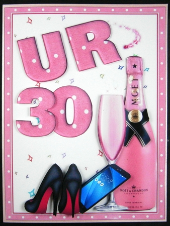 UR 18 or any age pink champagne mini kit by Linda Short