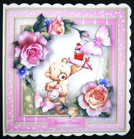 Teddys Gifts - Decoupage Card Mini Kit by Linda Short