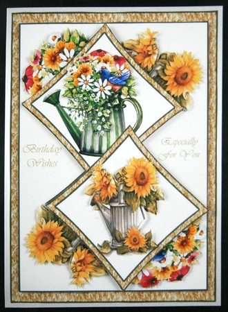 Two Squares Flower jug 1 by Linda Short