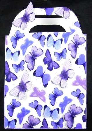 Lavender butterflies gift bag by Linda Short