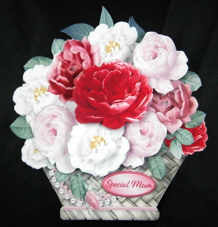 Vintage Bouquet - Basket of Flowers Card Mini Kit by Linda Short