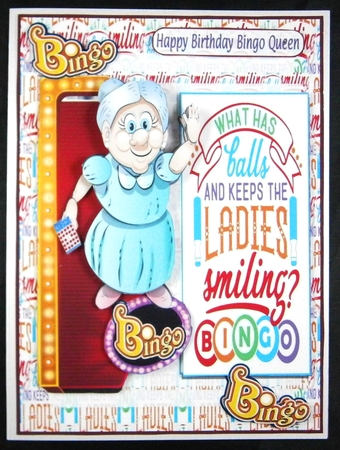 Bingo...keep the ladies smiling A5 by Linda Short