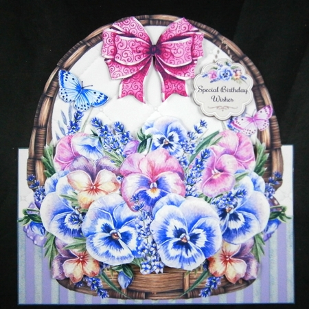 Summer Floral Baskets Bumper Mini Page Kits  by Linda Short