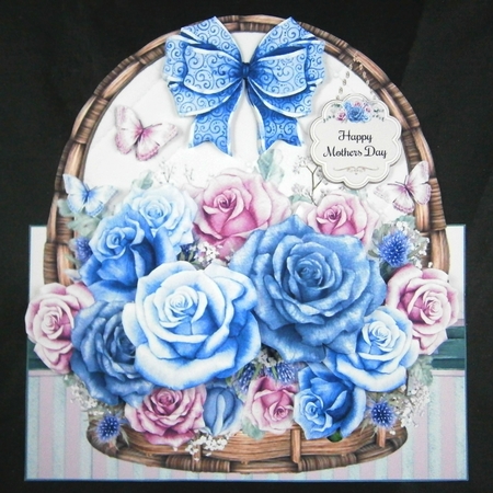 Rose Basket Shaped Mini Page Kit  by Linda Short