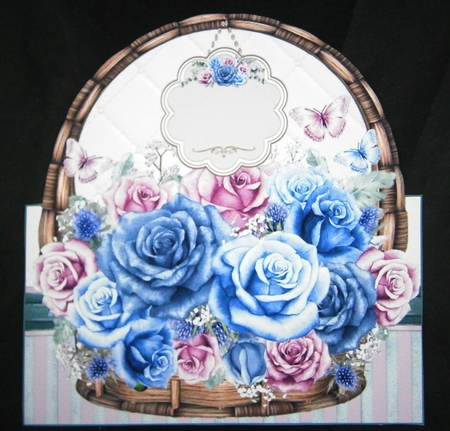 Rose Basket Shaped Mini Page Kit  by Linda Short