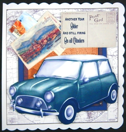 Vintage road trip card front 4 by Linda Short