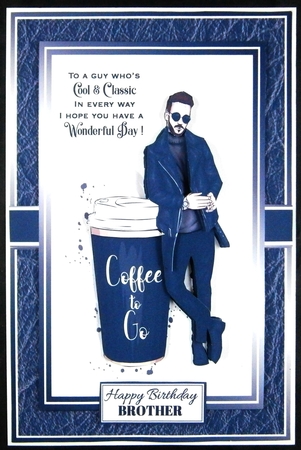 10x7 Cool & Classic Card Front with Sentiments by Linda Short