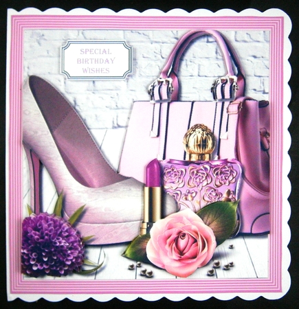 Pink and Lilac Accessories for female Birthday or Mothers Day by Linda Short