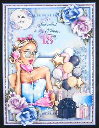 Just Called to Say Happy 16th Card Front by Linda Short