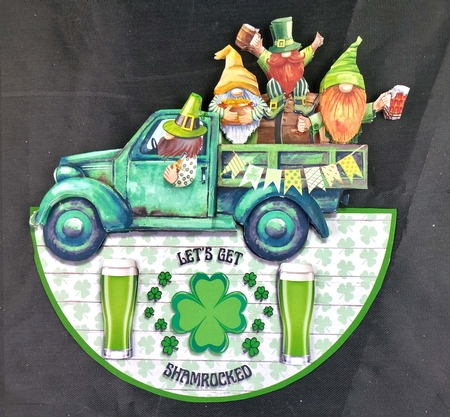 SHAMROCKED rocker card by Linda Short