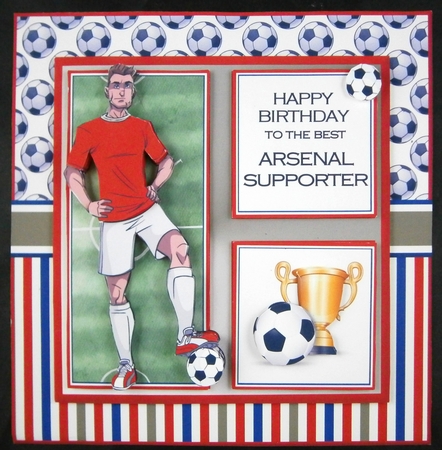 8x8 Arsenal Decoupage Mini Kit - x5 A4 sheets  by Linda Short
