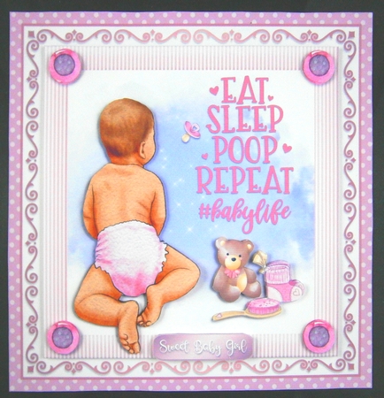 EAT, SLEEP, POOP, REPEAT. Girl by Linda Short