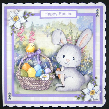 Easter Bunny Decoupage Mini Kit by Linda Short