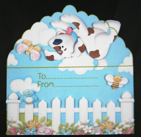 Cottage garden animals money gift wallet by Linda Short