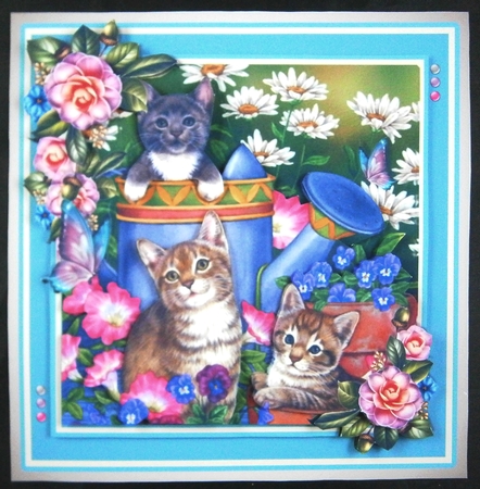 Pretty Garden Kittens ~ Birthday / Mothers Day and More by Linda Short