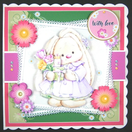 Pretty Spring Bunny 4 ~ Mothers Day, Birthday, and More by Linda Short