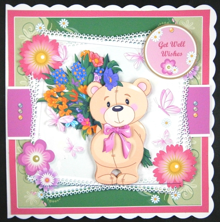Pretty Spring Bear Birthday / Mothers Day and More.. by Linda Short