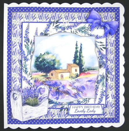 A House In Provence 8x8 by Linda Short