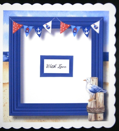 The Beach Hut - Union Jack by Linda Short