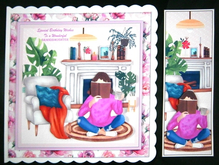Between the Pages of a Book 8x8ins Decoupage Kit 3 by Linda Short