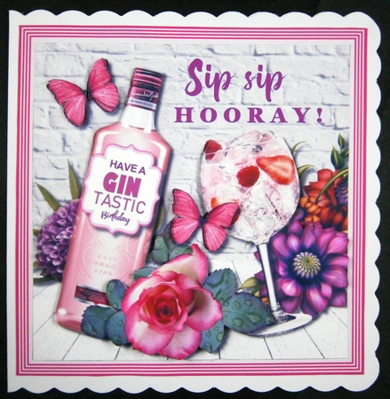 Sip sip Hooray!! Have a GIN tastic Birthday!! by Linda Short