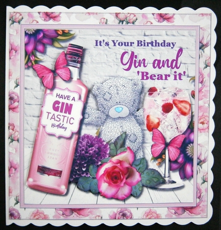 Tatty Teddy Its Your Birthday Gin and Bear it by Linda Short