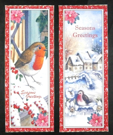 Christmas Vintage 4 x Bookmarks 8 by Linda Short
