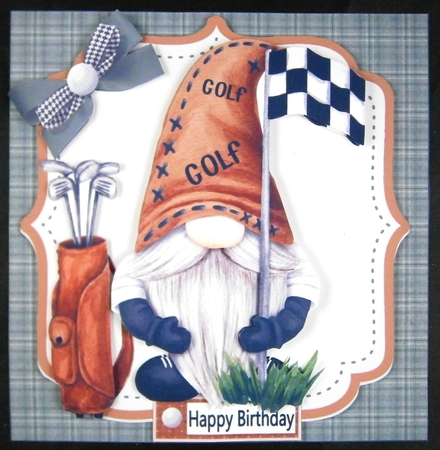 8x8 Any Gnome for golf mini kit by Linda Short