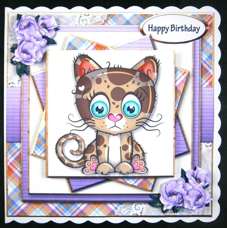 COOL CAT Card Front Kit-2 by Linda Short