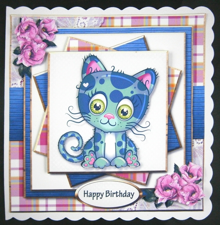 COOL CAT Card Front Kit-6 by Linda Short