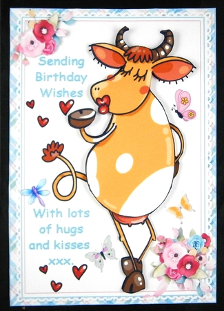 Hugs and kisses birthday wishes by Linda Short