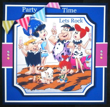 Flintstones Birthday ~ You Rock by Linda Short