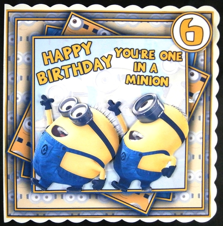 One In A Minion Mini Kit #4  Ages 3-12 included   CARD FRONT * by Linda Short