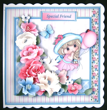 Balloons for You - Decoupage Card Mini Kit by Linda Short