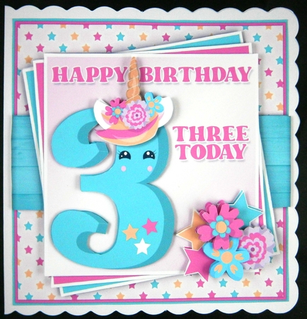 Unicorn Age 3 Mini Kit by Linda Short