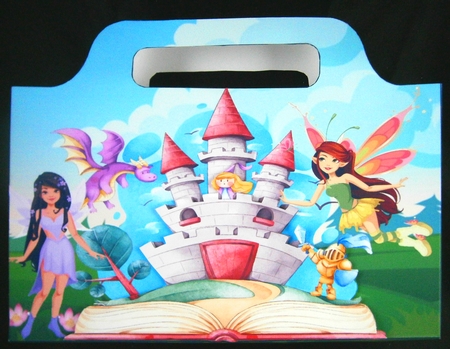 Magical Faerie Castle tote gift bag by Linda Short
