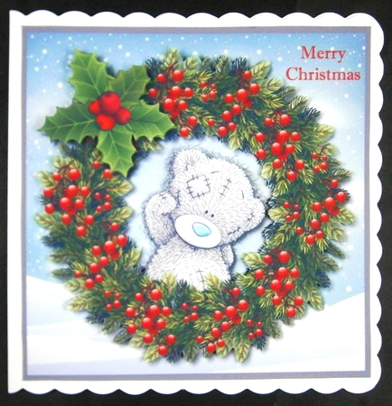 Tatty Teddy Christmas Wreath by Linda Short