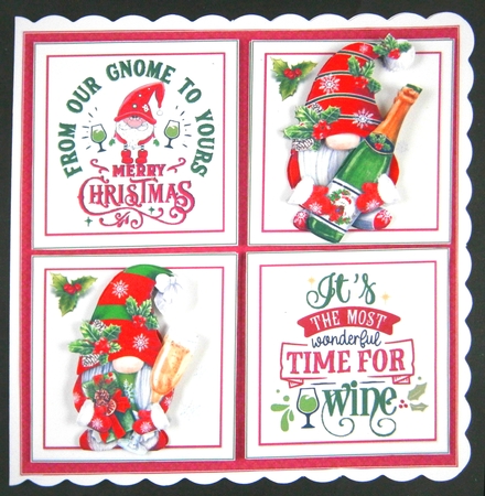 8x8  From our Gnome to yours merry Christmas mini kit by Linda Short