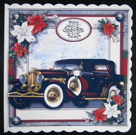 Winter Scene Classic Car Kit-2 by Linda Short
