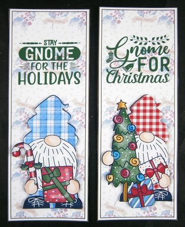 Christmas Gnomes Bookmarks 8 by Linda Short