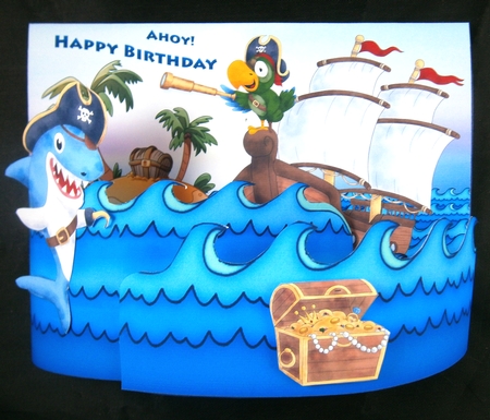 Pirate Bendi Fold Card Kit by Linda Short