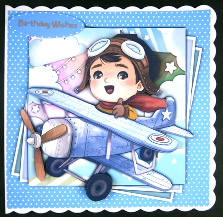8X8 Mini KIt , Cute Little Aviator 2 by Linda Short