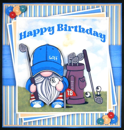 Gnome Golfer 2 Mini Kit by Linda Short
