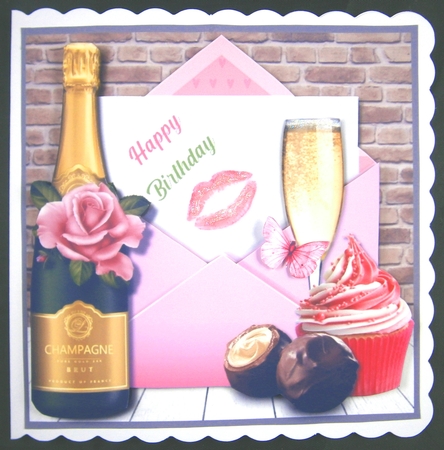 Ladies Birthday Card Topper by Linda Short