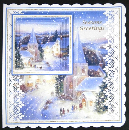 Christmas Midnight Mass 7.45x7.45 Mini Kit by Linda Short