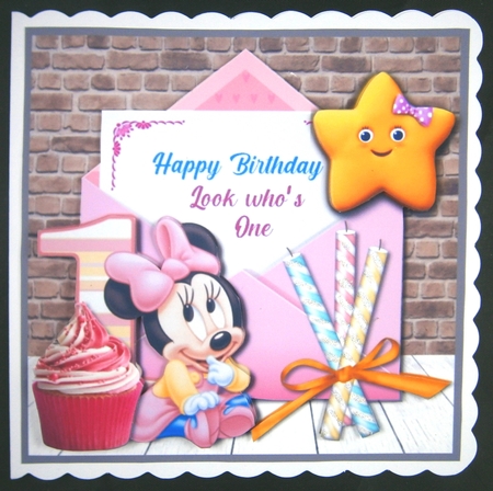 Minnie Mouse First Birthday Girl by Linda Short