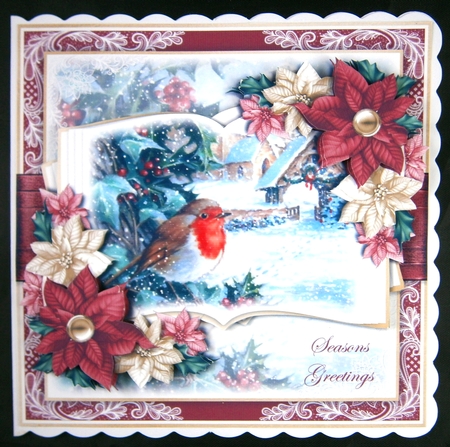 Christmas Robin Open Book Mini Kit 2 by Linda Short