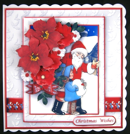 Meeting Santa - Decoupage Card Mini Kit by Linda Short