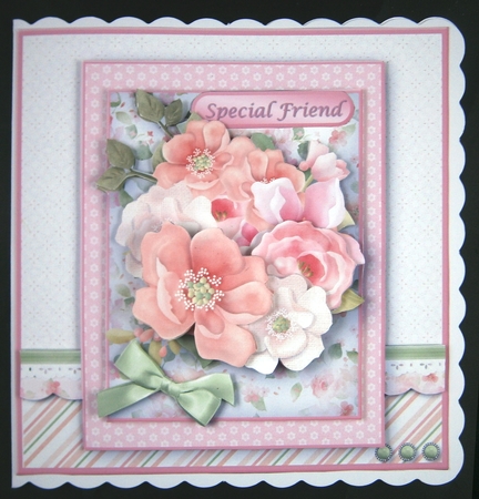 Sunny Posy - Decoupage Card Mini Kit by Linda Short